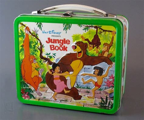 metal jungle book lunch box|Vintage Jungle Book Lunchbox 1966 Walt Disney .